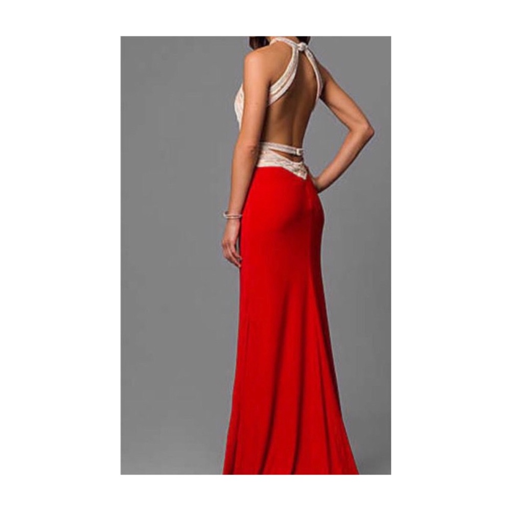 Long Red Gown - Picture 2 of 3